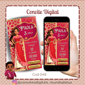 Convite Elena de Avalor