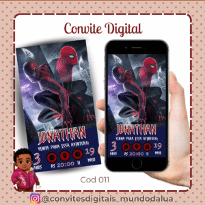 Convite Homem Aranha