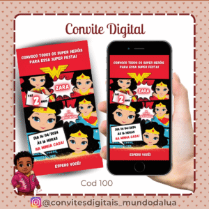 Convite Mulher Maravilha