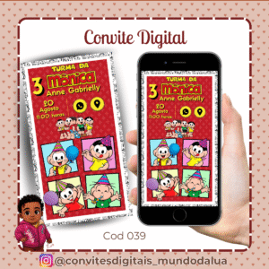 Convite Turma da Mônica