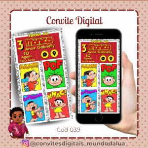 Convite Turma da Mônica