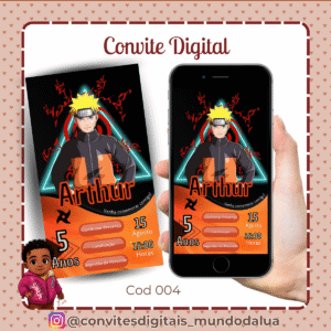 Convite Naruto