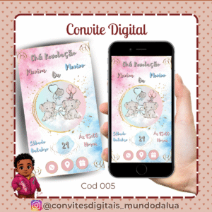 Convite Chá revelação