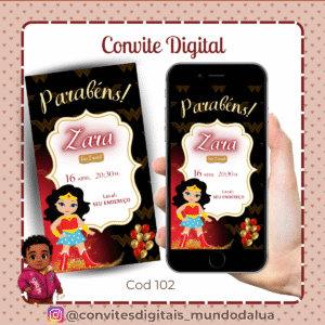 Convite Mulher Maravilha