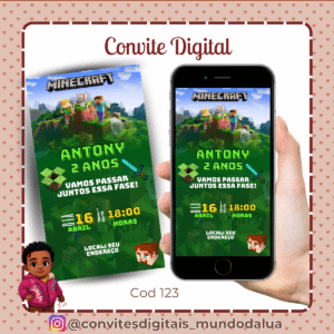 Convite Minecraft