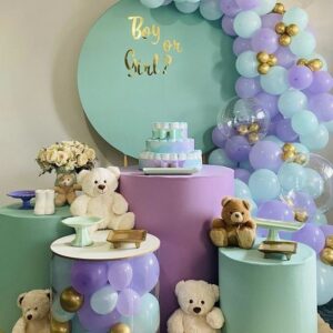 Chá Revelação (verde e lilas)