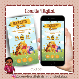 Convite Ursinho Pooh