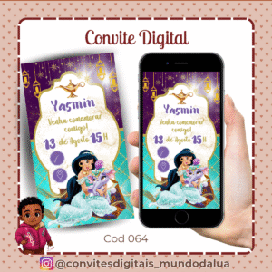 Convite Princesa Jasmine