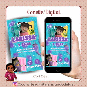 Convite Monstros S.A