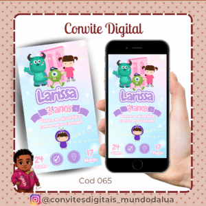 Convite Monstros S.A