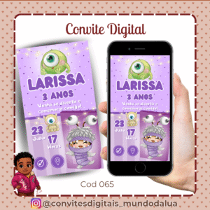 Convite Monstros S.A