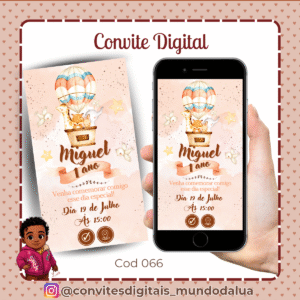 Convite Safari Baloeiro