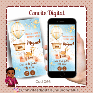 Convite Safari Baloeiro