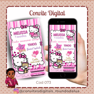 Convite Hello Kitty