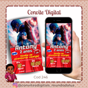 Convite Capitão América