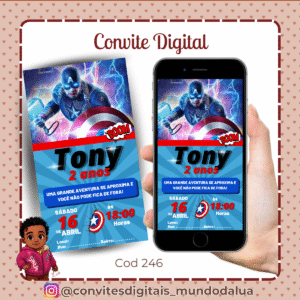 Convite Capitão América