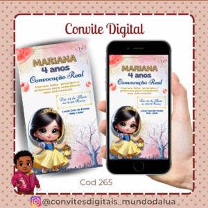 Convite Branca de Neve