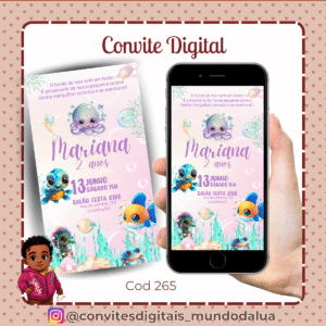 Convite Fundo do mar