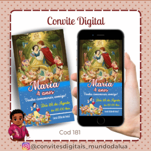 Convite Branca de Neve