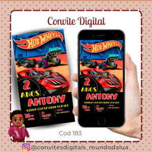 Convite Hot Wheels