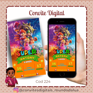 Convite Super Mário