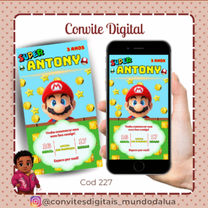 Convite Super Mário