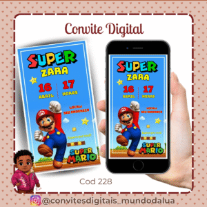 Convite Super Mário