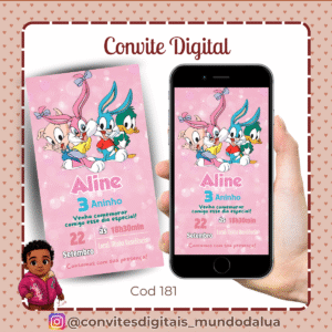 Convite Looney Tunes