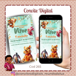 Convite Ursinho Pooh