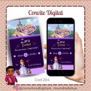 Convite Princesa Sofia