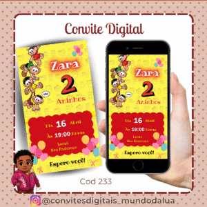 Convite Turma da Mônica