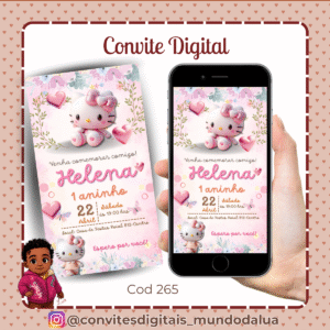 Convite Hello Kitty