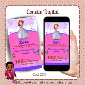 Convite Princesa Sofia