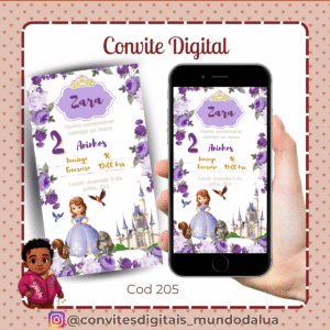 Convite Princesa Sofia