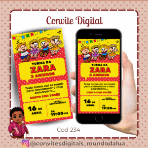 Convite Turma da Mônica