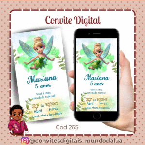 Convite Tinkerbell