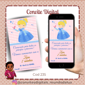 Convite Cinderela