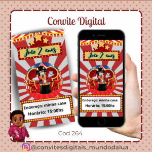 Convite Circo do Mickey