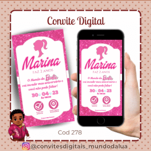 Convite Barbie